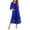 Blue Floral, variant on Women's Pajama Sets Robe for Women Zipper Front Robes 3/4 Sleeve House Dress with Pockets Full Length Nightgown Housecoat