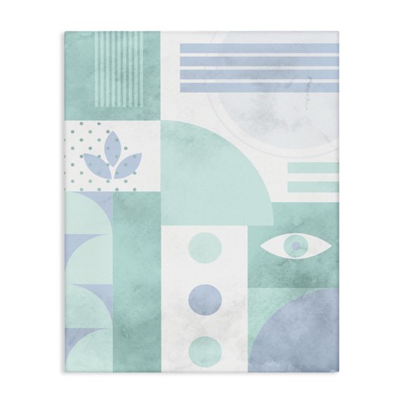 Stupell Industries Scandinavian Green Geometric Pattern Canvas Art, 24 x 30, by Lil' Rue