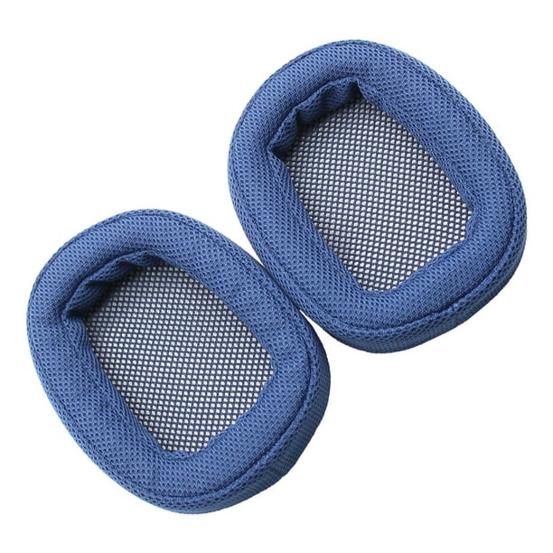 Injueey Cojín para auriculares, auriculares montados en la cabeza, cubierta fina, protección auditiva, almohadillas para los oídos, Relojes inteligentes Azul