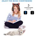 thumbnail image 2 of Auriculares inalámbricos Bluetooth JM orejas de gato 7 colores luz LED intermitente, 2 of 5