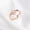 Rose gold, variant on 925 Sterling Silver Crystal CZ Wish Bone Wrap Ring, Pinkie Midi Ring A3006-5.5-Rose gold