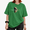Green-1, variant on Women's Minimalist Vintage Half Moon Two Tone Quote Copy Moon Joy Graphic Cropped Short Sleeve T-shirt Regular Loose Fit Casual Top For Moon Art Fans