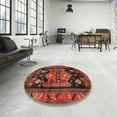 thumbnail image 4 of Ahgly Company Machine Washable Indoor Rectangle Traditional Sienna Brown Area Rugs, 2' x 5', 4 of 7