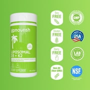 Liposomal Vitamin D3 5000 IU with K2 MK7 100 mcg, Vit D and K Supplement 365 softgels