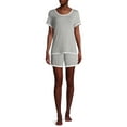 thumbnail image 3 of Secret Treasures Essentials Women's and Women's Plus Crew Neck Sleepwear Top, 3 of 7