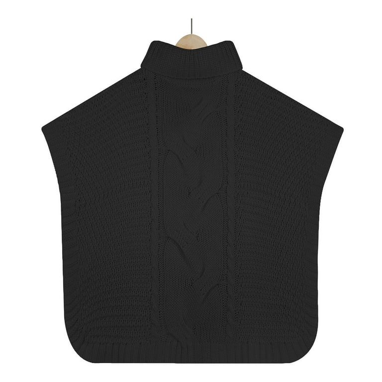 Women's Chic Turtleneck Poncho Sweater Casual Loose Batwing Women's Chic Turtleneck Poncho Sweater Casual Loose Batwing