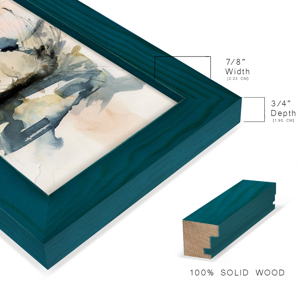 Winter Shoal I - Framed Print w/glass - Ocean Blue