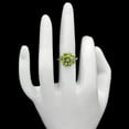 thumbnail image 2 of Natural Peridot & Zircon 925 Sterling Silver Ring s.8 Jewelry DGR1127_A_8 R-1031, 2 of 7