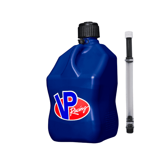 VP Racing Utility Jug 5.5 Gallon   Deluxe Hose - Mix and Match Between 11 Different Colors - Made in the USA (1 Pack, Blue)