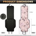 thumbnail image 6 of FOR U DESIGNS Pink Flower Print Universal Car Seat Covers for Front Seat 2 Pcs Non-Slip, Easy to Clean, Airbag Compatible, Quilted Automotive Seat Protector for Cars Trucks SUVs, 6 of 7