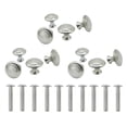 thumbnail image 3 of MasteelfCA 12 Pcs Practical Stainless Steel Drawer Cabinet Door Single Hole Handles (Silver), 3 of 8