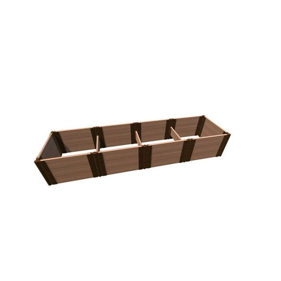 Frame It All TOOL-FREE CLASSIC SIENNA 2' X 8' X 16.5" RAISED GARDEN BED (2' SECTIONS) - 1" PROFILE