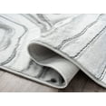 thumbnail image 3 of Abani Luna Collection Agate Stone Lines 6' x 9' Grey Silver Modern Area Rug, 3 of 5