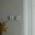thumbnail image 3 of Smart 3d Digital Alarm Clock Wall Clocks Home Decor Digital Desk Clock With Temperature Date Time Nordic Large Table Clock, 3 of 4