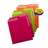 Smead Organized UpÂ® Heavyweight Vertical File Folders, Dual Tabs, Letter Size, Bright Tones, 6 per Pack (75406)