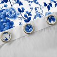 thumbnail image 4 of Homewish Vintage Country Flower Curtains Pack of 2 (42x84 Each),Rustic Farmhouse Cabin Curtains Blackout,Blue White Bedroom Curtains For Girl Kids,Super Cozy Room Decor, 4 of 6
