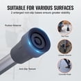 thumbnail image 4 of Muletas axilares VEVOR, con 13 niveles de altura ajustable, ligeras de aluminio para adultos y adolescentes, con almohadilla suave para lesiones en las piernas, cirugías y personas con discapacidad, 1, 4 of 5