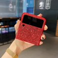 thumbnail image 2 of Dteck Case for Samsung Galaxy Z Flip 4,Shockproof Bling Glitter Hard PC Cover Slim Lightweigh Case for Galaxy Z Flip4 5G,Red, 2 of 7