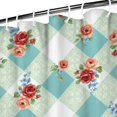 thumbnail image 3 of Pioneer Flower Floral Print Pattern Shower Curtain 84”x72", Bathroom Decorative Shower Curtain Set with 12 Hooks, Waterproof Washable, 3 of 6
