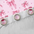thumbnail image 4 of jejeloiu Pink Bowknot Cherries Black Out Curtains,Geometric Polka Dots Curtains Pack of 2 (42x63 Each) For Girls Women, 4 of 6