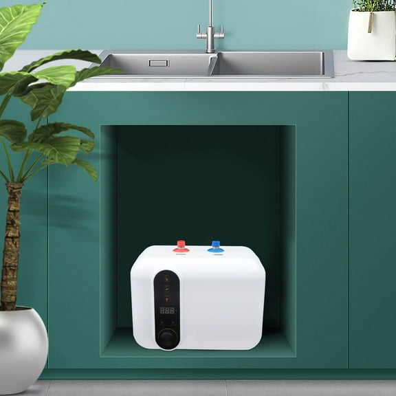 10L Under Sink Electric Hot Water Heater, 1.5KW, Instant Tankless Water Heater for Shower Kitchen 110V