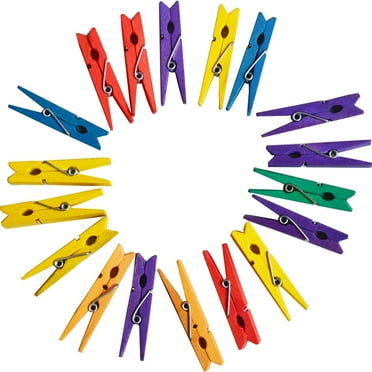 12 Packs: 18 ct. (216 total) Multicolor Clothespins by Creatology™
