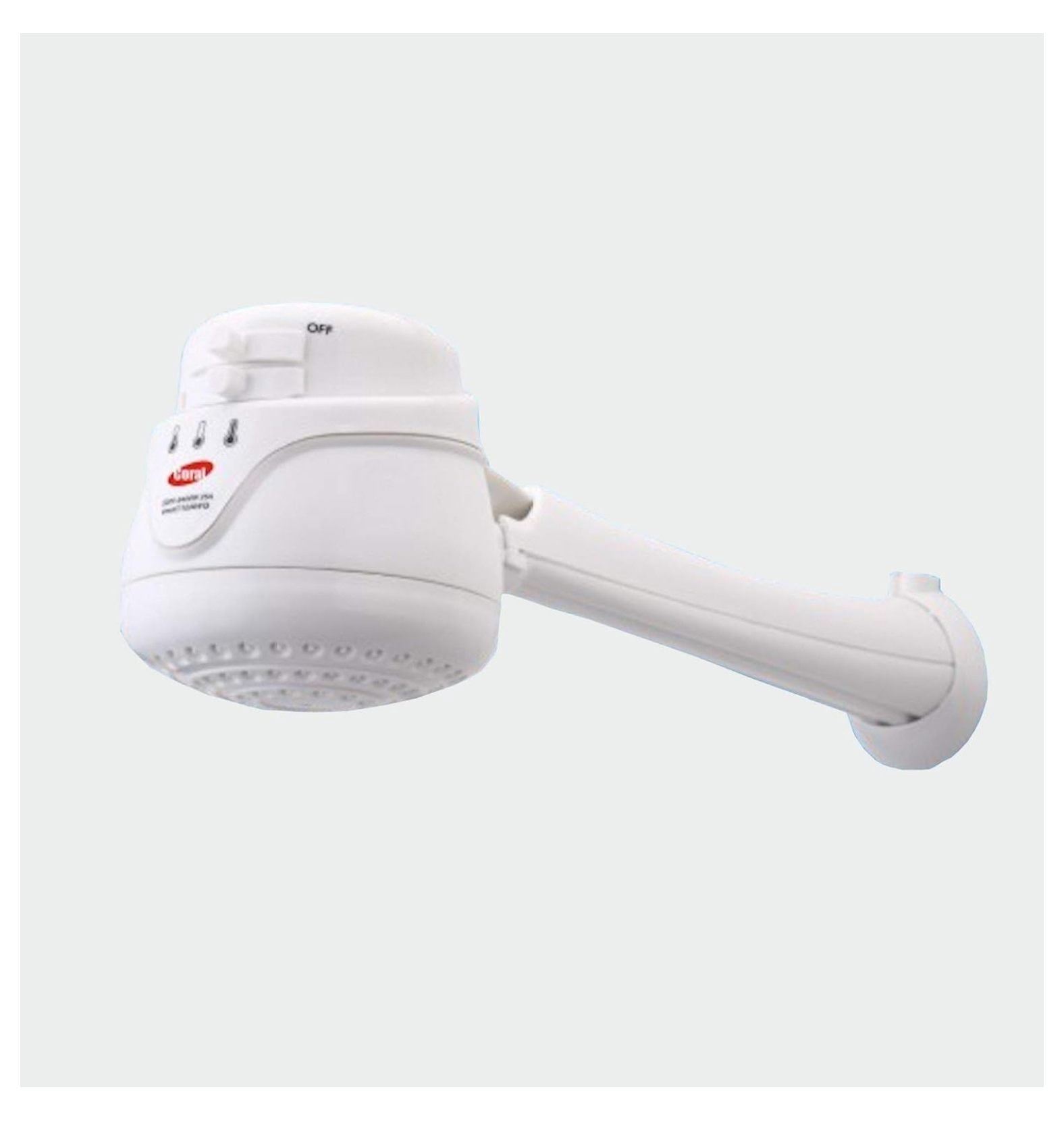 LORENZETTI CORAL 110V Electric Hot Water Shower Head Heater + FREE wall support/tube Included (ducha electrica para agua caliente incluye nipple)