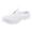 White, variant on Women's Knit Loafers Slip on 2026 Comfortable Backless Mesh Mules Sneakers Lightweight Walking Shoes Gray Size 8