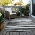 thumbnail image 6 of Addison Rugs Chantille Indoor/Outdoor Transitional Stripes Charcoal Washable Rectangle Rug, 10' x 14', 6 of 6