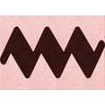 thumbnail image 1 of Ahgly Company Machine Washable Indoor Rectangle Transitional Light Red Pink Area Rugs, 5' x 7', 1 of 7
