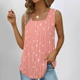 thumbnail image 2 of adviicd Workout Tank Tops Woman Women's Sleeveless Tank Top Fitting Scoop Neck Ribbed Knit Basic Cami Shirts Pink,M, 2 of 5