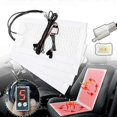 thumbnail image 2 of 12v Universal 5 Level Round Switch 12v Carbon Fiber Car Heated Heating Heater Pads Winter Warmer Co, 2 of 5