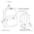 thumbnail image 3 of J World Girls Oz 17" Day Backpack for School and Travel, Nordic, 3 of 4