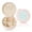 Pink, variant on Bee Flower Print Portable Jewelry Box,Round Mini Leather Travel Jewelry Case,Small Travel Jewelry Organizer,Jewelry Holder for Ring Necklace Earring for Women Girls-White