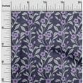thumbnail image 2 of oneOone Georgette Viscose Violet Fabric Floral Dress Material Fabric Print Fabric By The Yard 42 Inch Wide, 2 of 5