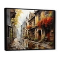 thumbnail image 2 of Designart "Town Alley Denmark Old painting II" Denmark Floater Framed Wall Decor, 2 of 7