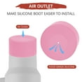 thumbnail image 3 of Uxcell Funda de Botella de Agua de Silicona [1PCS] - Funda Protectora Antideslizante para Proteger Botellas de Agua de Rasguños - [Rosa - 2.95 IN], 3 of 7