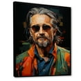 thumbnail image 2 of Designart "Olive Oldman In Pop Art Portrait I" Woman Pop Art Floater Framed Canvas Prints, 2 of 5