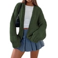 thumbnail image 1 of Suéter PRETTYGARDEN Cardigan de Punto Grueso Abierto XL, 1 of 8