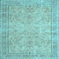 thumbnail image 1 of Ahgly Company Indoor Square Persian Light Blue Traditional Area Rugs, 4' Square, 1 of 4
