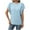 Light Blue, variant on Cilsoka Funny Shirts for Women Plus Size Black Summer Tops for Women Plus Size Graphic Tees for Women 4X-5X White Blouse for Women Dressy My Orders Placed