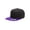 BLACK/ PURPLE, variant on Adult Unisex 6-Panel Structured Flat Visor Classic Snapback