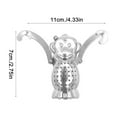 thumbnail image 4 of Huayishang Filter Temeixi Stock 304 Stainless Steel Monkey Tea Strainer Tea Strainer Tea Strainer with Tray Tea Brewer, Kitchen Essentials Clearance Sale Silver, 4 of 9