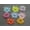 50pcs Flower Beads Cap 22mm, variant on U8MO Craft DIY Mixed Colour Transparent Acrylic Various Flower Beads Center Hole Bead-30pcs Faceted Flower 28mm