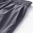 thumbnail image 6 of Men's Quick Dry Cargo Shorts Elastic Drawstring Waist with Multi-Pockets,Fashion Casual Lightweight Summer Shorts Gray XL, 6 of 8