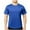 Blue, variant on Wyobmus Men's Workout Shirt Quick Dry Stretchy Sport Shirts Solid Moisture Wicking Round Neck Short Sleeve Training Tops Blue