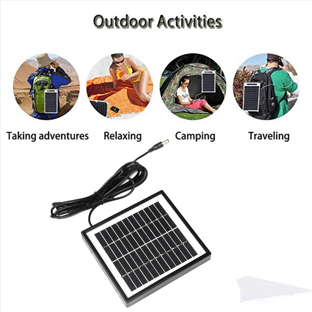 2X 12V 2W Solar Panel Solar Garden Light Panel DIY Parts DC Port Solar Panel Battery Module for Battery Charger