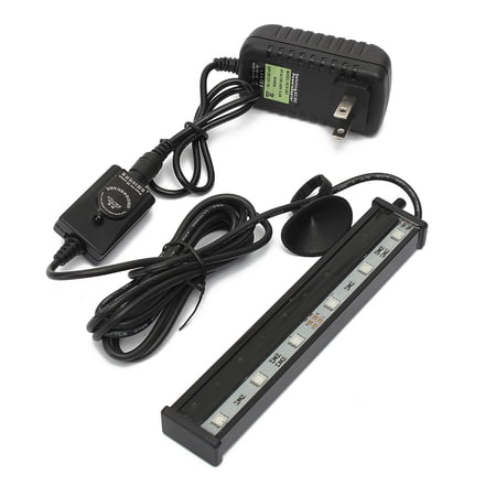 Grtxinshu 4 Sizes Aquarium Submersible Air Bubble LED Light Fish Tank Colorful Waterproof + Remote Control 16 Color