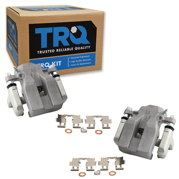 TRQ Rear Brake Caliper Set Compatible with 2006-2011 Toyota RAV4