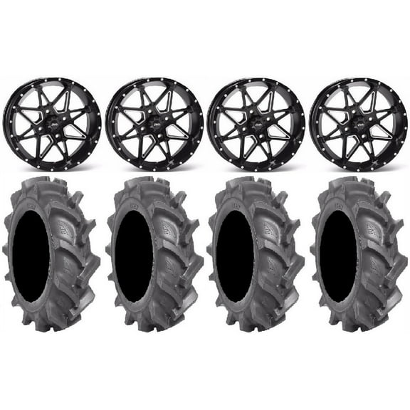 ITP Tornado 14" Wheels Black 30" BKT AT 171 Tires Polaris RZR XP 1000 / PRO XP / Ranger XP 900/1000